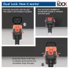 ACT Powercord C14 IEC Lock+ Dual Locking - C15 IEC Lock+ white 3 m, PC3879
