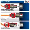 ACT Powercord C14 IEC Lock+ Dual Locking - C15 IEC Lock+ red 1 m, PC3869