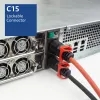 ACT Powercord C14 IEC Lock+ Dual Locking - C15 IEC Lock+ red 1 m, PC3869