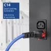 ACT Powercord C14 IEC Lock+ Dual Locking - C15 IEC Lock+ blue 1 m, PC3870