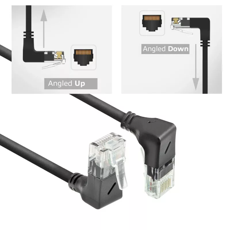 ACT DD7901 networking cable Black 1 m Cat6a U/UTP (UTP)