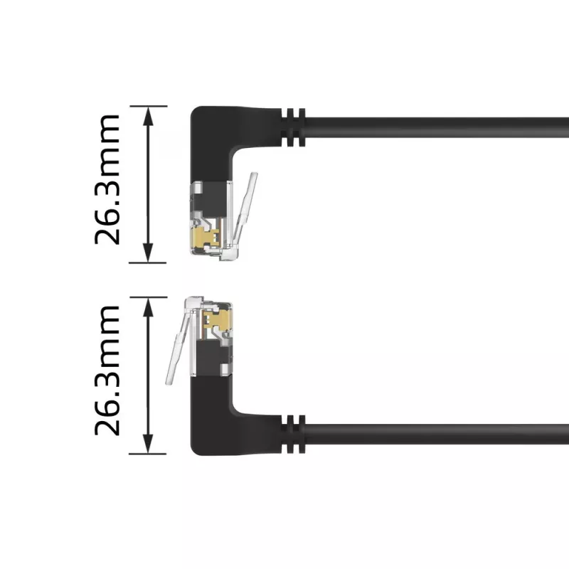 ACT DD7901 networking cable Black 1 m Cat6a U/UTP (UTP)