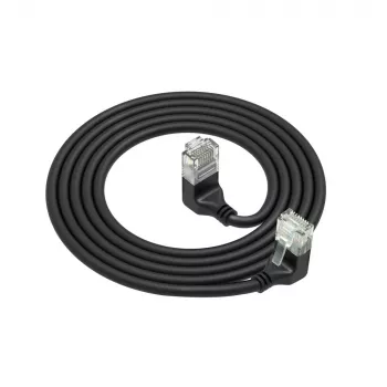 Network patch cable ACT Cat6a U/UTP DD7902, RJ‑45 to RJ‑45, 2 m, black