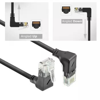 Networking cable ACT Cat6a U/UTP (UTP) DD7903 — RJ‑45 to RJ‑45, 3 m, Black