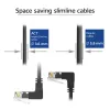 Network patch cable ACT DD7905 Cat6a U/UTP 5 m Black RJ-45