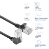 Network cable ACT DA4901 Cat6a U/FTP (STP) Black 1 m with RJ-45 gold-plated contacts