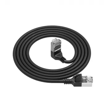 ACT DA4951 Cat6a U/FTP (STP) networking cable 1.5 m, RJ‑45 to RJ‑45, black, gold‑plated contacts