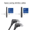 Network cable ACT DA5901 Cat6a U/FTP (STP) Black 1 m RJ-45 to RJ-45