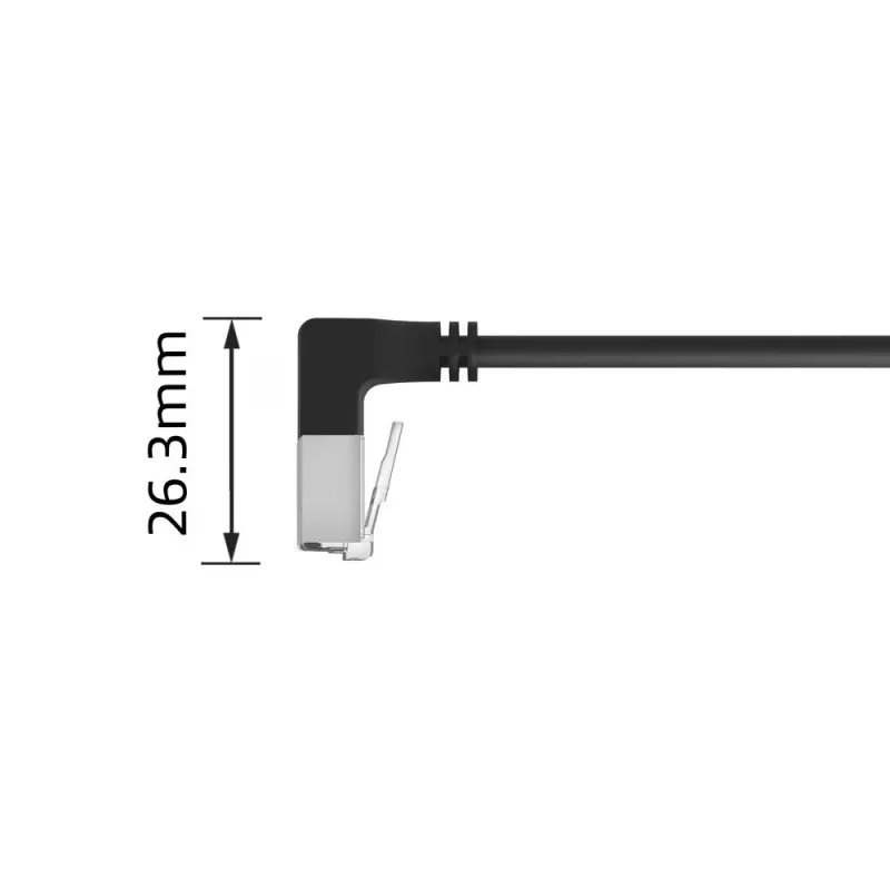 ACT DA5902 networking cable Cat6a U/FTP (STP) 2 m, RJ-45 to RJ-45, black