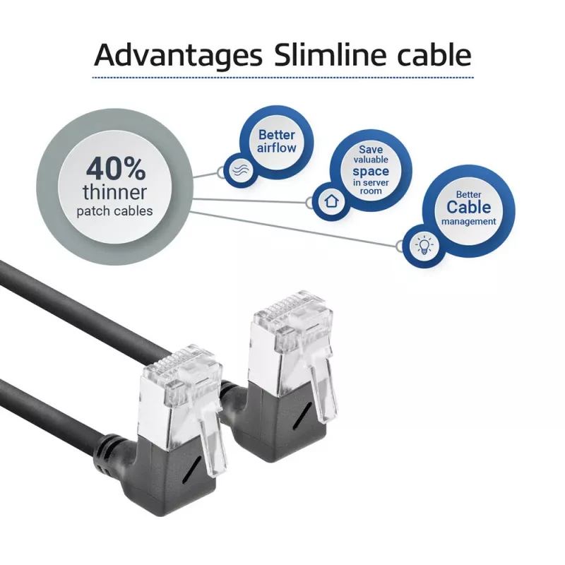 Networking cable ACT DA6903 Cat6a U/FTP (STP) RJ-45 to RJ-45 Black 3 m