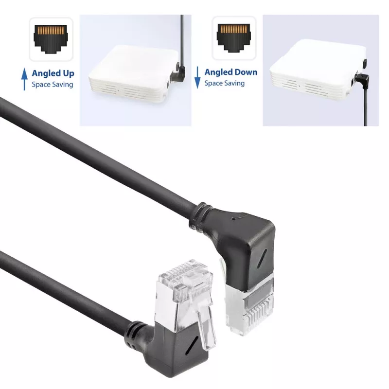 ACT Cat6a U/FTP (STP) networking cable DA7905, 5 m, RJ-45 to RJ-45, black