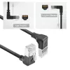 ACT networking cable DA7930 Cat6a U/FTP (STP) Black 0.15 m with RJ-45 gold-plated contacts