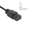 Powercord ACT C20–C21 IEC60320 black 1.5 m, 16 A, 250 V