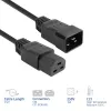 Power cord ACT C20–C21 IEC60320 black 2.5 m, 16 A, 250 V