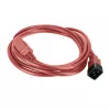 Powercord ACT C20–C21 IEC60320 red 2 m, 16 A 250 V
