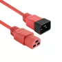 Powercord ACT C20–C21 IEC60320 red 2.5 m, 16 A 250 V