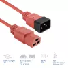Powercord ACT C20–C21 IEC60320 red 2.5 m, 16 A 250 V
