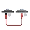 Power cord ACT C20–C21 IEC60320 red 3 m, 16 A, 250 V