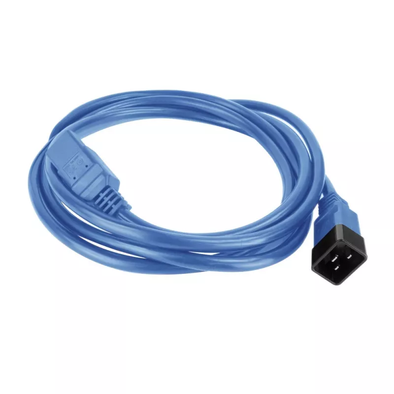 Powercord ACT C20–C21 IEC60320 blue 2 m, 16 A, 250 V