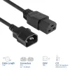 Power cord ACT C14 to C21 IEC60320 black 1.5 m, 250 V 10 A