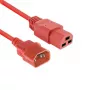 Power cord ACT C14 to C21 IEC60320 red 2.5 m, 250 V 10 A