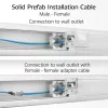 ACT Blue 85 meters S/FTP CAT6A B2ca PoE++ 100W solid prefab installation cable, RJ45 male – female