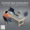 KVM switch ACT 2-Port USB-C/HDMI 4K@60Hz AC7922 with USB keyboard/mouse, HDMI video, 100W PD
