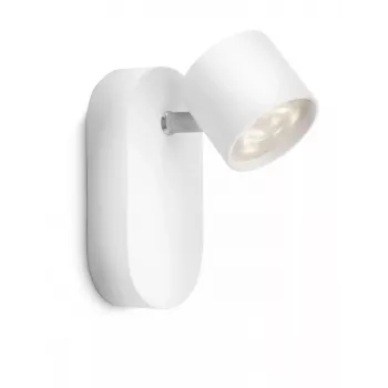 Ceiling/Wall Spotlight Philips myLiving Star 6.5W LED, 1-bulb, 2700K, IP20, white