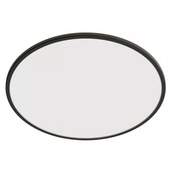 Philips Superslim Ceiling Light 15W, Black, Metal, Plastic, IP54, Patio, Garden, II, Contemporary