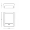 Philips Arbour Wall Light 3.8W, Outdoor wall lighting, Anthracite, Metal, IP44, Patio, Garden, II