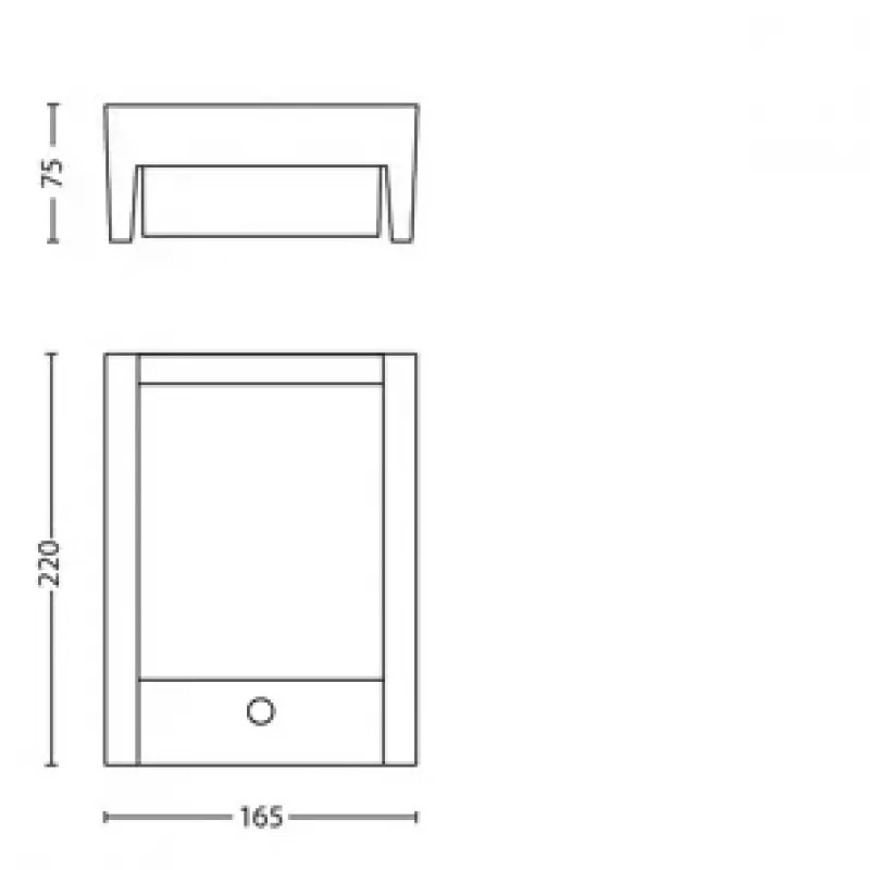 Philips Arbour Wall Light 3.8W, Outdoor wall lighting, Anthracite, Metal, IP44, Patio, Garden, II