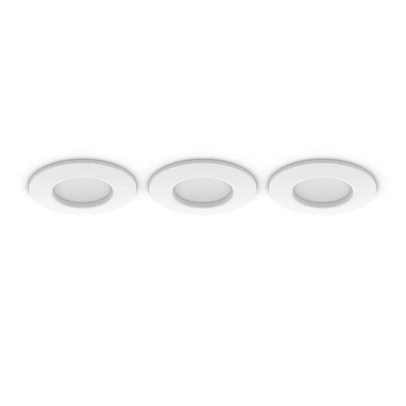 Recessed lighting spot Philips 929003712102, round LED, 1× LED 1000 lm, IP44, dimmable, white