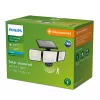 Security lighting Philips Securit 8.7W LED solar 5000K, 4V battery, black plastic housing