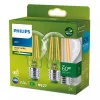 Philips Filament Bulb Clear 60W A60 E27 x2, 4 W, 60 W, E27, 840 lm, 50000 h, Warm white