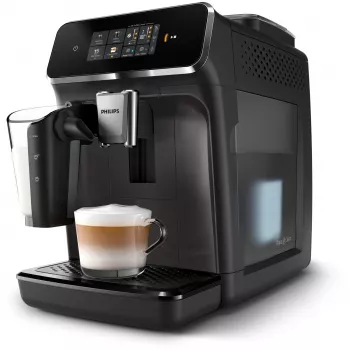 Espresso machine Philips EP2334/10 – fully automatic countertop, built-in ceramic grinder, milk tank, AquaClean filter, touchscreen, black
