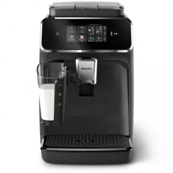 Espresso machine Philips EP2334/10 – fully automatic countertop, built-in ceramic grinder, milk tank, AquaClean filter, touchscreen, black