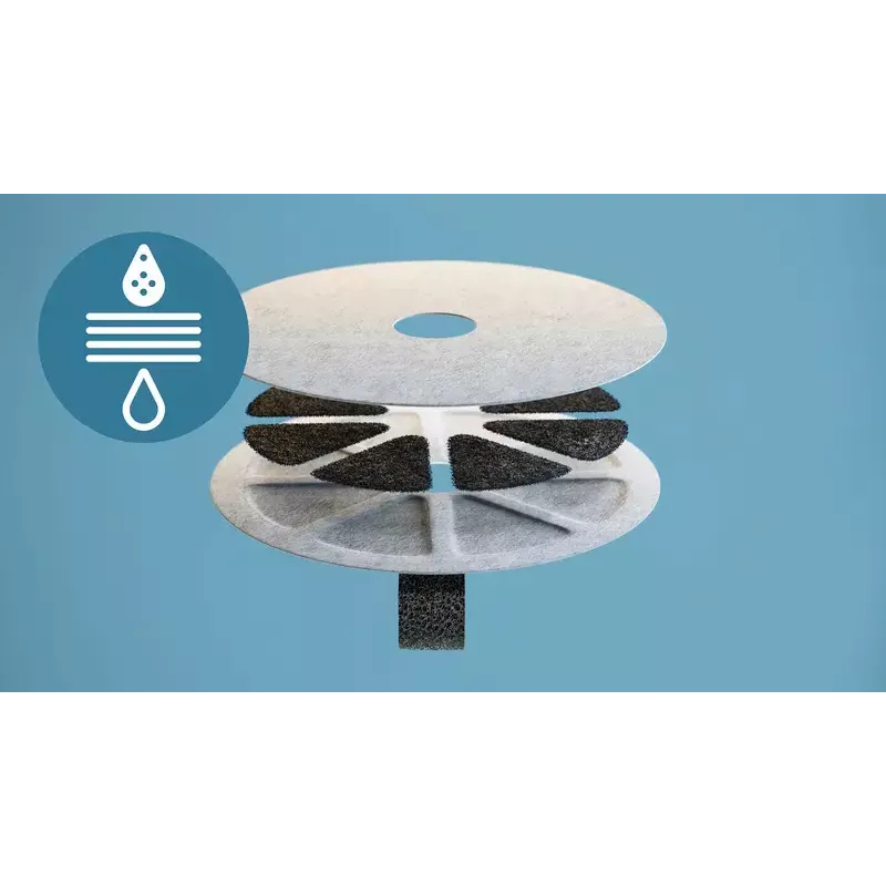 Automatic Pet Water Fountain Philips 3000 Series PAW3210/02, 2.2 L, USB/AC, Black, Plastic