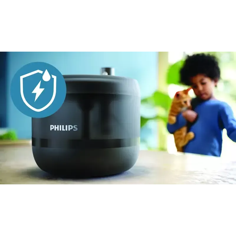 Automatic Pet Water Fountain Philips 3000 Series PAW3210/02, 2.2 L, USB/AC, Black, Plastic