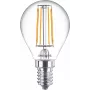 Philips Filament Candle Clear 40W P45 E14 x6, 4.3 W, 40 W, E14, 470 lm, 15000 h