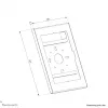 Tablet casing Neomounts WL15-601BL1 for 10.9–11 inch (25.4–27.9 cm) – lockable, black, universal
