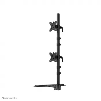 Neomounts dual monitor stand DS45-600BL2V for 2 displays 10–32 inch, VESA 75x75–100x100, max load 9 kg, freestanding, black