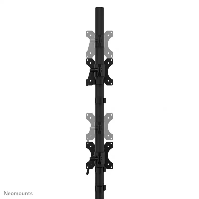 Neomounts dual monitor stand DS45-600BL2V for 2 displays 10–32 inch, VESA 75x75–100x100, max load 9 kg, freestanding, black