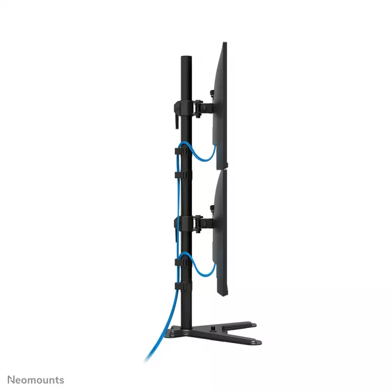 Neomounts dual monitor stand DS45-600BL2V for 2 displays 10–32 inch, VESA 75x75–100x100, max load 9 kg, freestanding, black