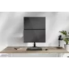Neomounts dual monitor stand DS45-600BL2V for 2 displays 10–32 inch, VESA 75x75–100x100, max load 9 kg, freestanding, black