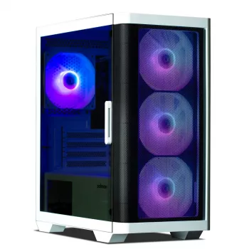 Zalman M4 WHITE computer case Mini Tower Black, White