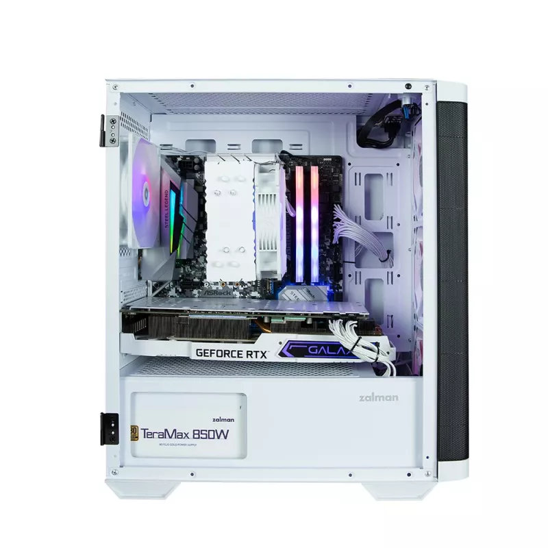Zalman M4 WHITE computer case Mini Tower Black, White