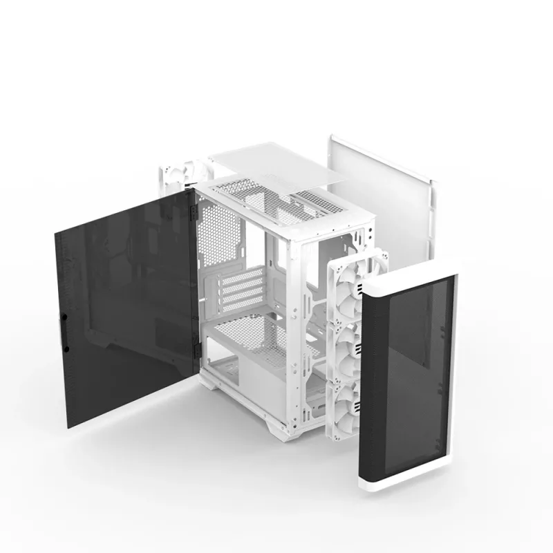 Zalman M4 WHITE computer case Mini Tower Black, White