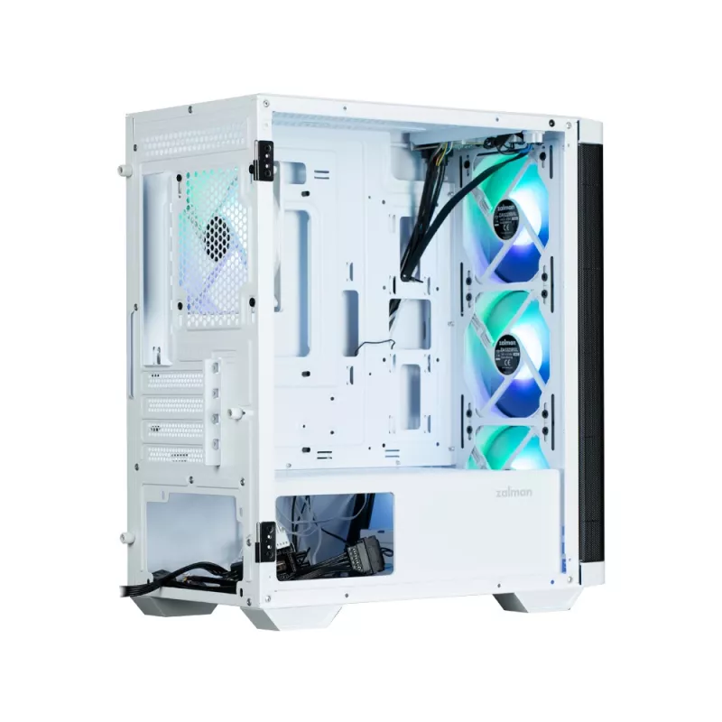 Zalman M4 WHITE computer case Mini Tower Black, White