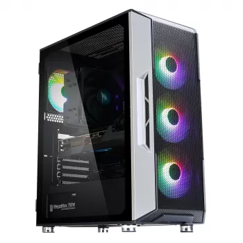 Zalman I3 Neo ATX Mid Tower PC Case Mesh front for efficient cooling Pre-installed fan 3 Midi Tower Black