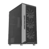 Zalman I3 Neo ATX Mid Tower PC Case Mesh front for efficient cooling Pre-installed fan 3 Midi Tower Black